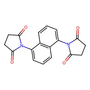 1-[5-(2,5-Dioxopyrrolidin-1-yl)naphthalen-1-yl]pyrrolidine-2,5-dione structure