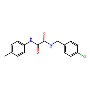 N-(4-chlorobenzyl)-N'-(4-methylphenyl)ethanediamide structure