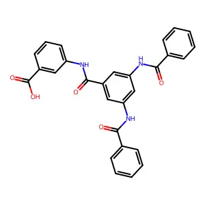 3-{[3,5-Bis(benzoylamino)benzoyl]amino}benzoic acid structure