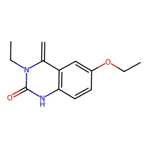 6-ethoxy-3-ethyl-4-methylidene-1H-quinazolin-2-one structure