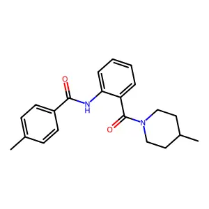 4-methyl-N-[2-(4-methylpiperidine-1-carbonyl)phenyl]benzamide structure