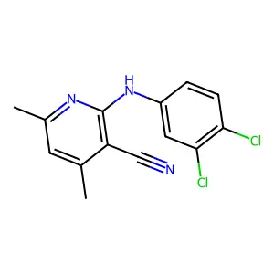 2-(3,4-Dichloroanilino)-4,6-dimethylpyridine-3-carbonitrile structure