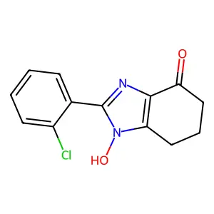 2-(2-chlorophenyl)-1-hydroxy-6,7-dihydro-5H-benzimidazol-4-one structure