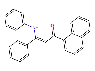 1-(1-Naphthalenyl)-3-phenyl-3-(phenylamino)-2-propen-1-one structure
