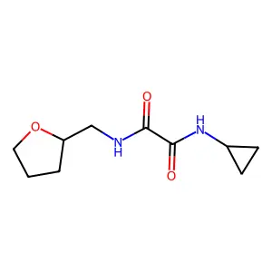 N'-cyclopropyl-N-(oxolan-2-ylmethyl)oxamide structure