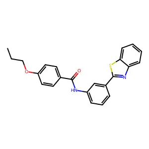 N-[3-(1,3-benzothiazol-2-yl)phenyl]-4-propoxybenzamide structure