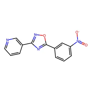 5-(3-Nitrophenyl)-3-(pyridin-3-yl)-1,2,4-oxadiazole structure