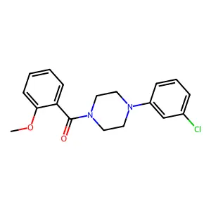 [4-(3-Chloro-phenyl)-piperazin-1-yl]-(2-methoxy-phenyl)-methanone structure