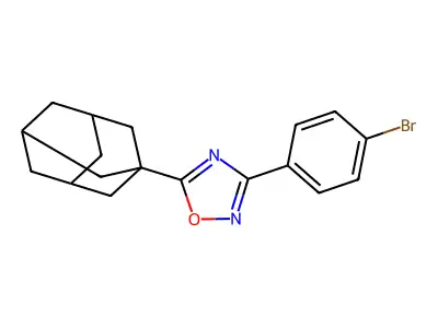 5-(1-Adamantyl)-3-(4-bromophenyl)-1,2,4-oxadiazole structure