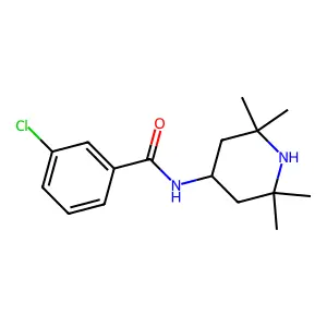 3-chloro-N-(2,2,6,6-tetramethylpiperidin-4-yl)benzamide structure