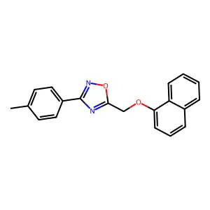 3-(4-Methylphenyl)-5-(naphthalen-1-yloxymethyl)-1,2,4-oxadiazole structure
