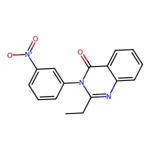 2-Ethyl-3-(3-nitrophenyl)quinazolin-4-one structure