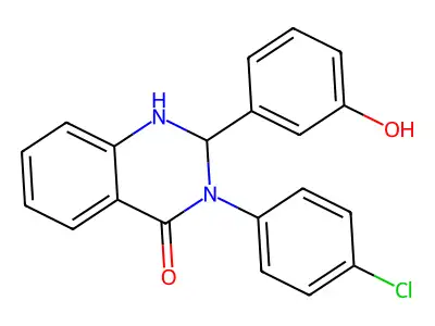 3-(4-Chlorophenyl)-2-(3-hydroxyphenyl)-1,2,3-trihydroquinazolin-4-one structure