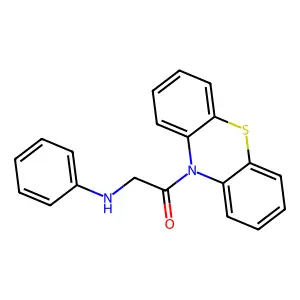 2-Anilino-1-phenothiazin-10-ylethanone structure