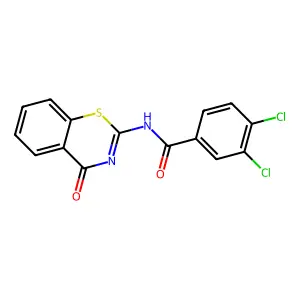 3,4-dichloro-N-(4-oxo-1,3-benzothiazin-2-yl)benzamide structure