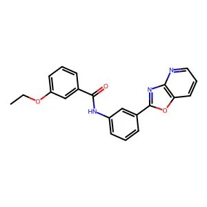 3-ethoxy-N-(3-[1,3]oxazolo[4,5-b]pyridin-2-ylphenyl)benzamide structure