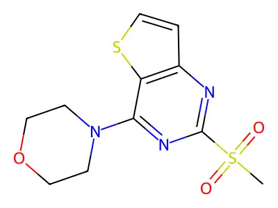 2-(Methylsulfonyl)-4-morpholinothieno[3,2-d]pyrimidine structure