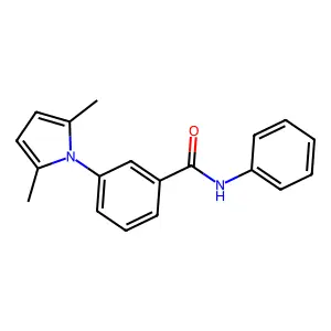 3-(2,5-dimethylpyrrol-1-yl)-N-phenylbenzamide structure