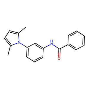N-[3-(2,5-dimethyl-1H-pyrrol-1-yl)phenyl]benzamide structure