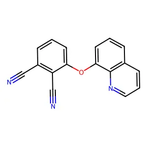 3-Quinolin-8-yloxybenzene-1,2-dicarbonitrile structure