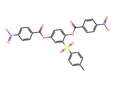 4-({4-Nitrobenzoyl}oxy)-2-[(4-methylphenyl)sulfonyl]phenyl 4-nitrobenzoate structure