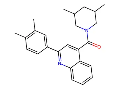 [2-(3,4-Dimethylphenyl)quinolin-4-yl]-(3,5-dimethylpiperidin-1-yl)methanone structure