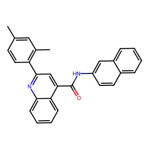 2-(2,4-dimethylphenyl)-N-naphthalen-2-ylquinoline-4-carboxamide structure