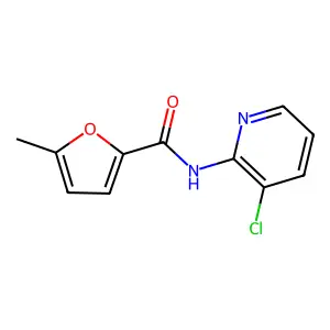N-(3-chloropyridin-2-yl)-5-methylfuran-2-carboxamide structure