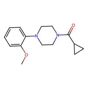 Cyclopropyl-[4-(2-methoxyphenyl)piperazin-1-yl]methanone structure