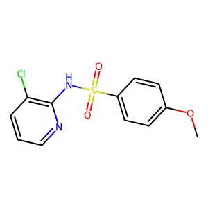 N-(3-chloro-2-pyridinyl)-4-methoxybenzenesulfonamide structure