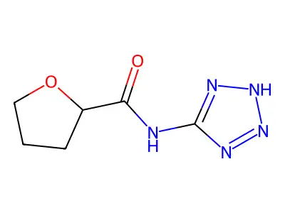 N-(2H-tetrazol-5-yl)oxolane-2-carboxamide structure