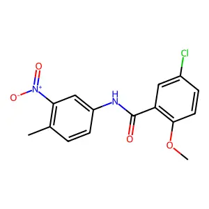 5-chloro-2-methoxy-N-(4-methyl-3-nitrophenyl)benzamide structure