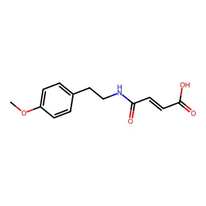4-{[2-(4-Methoxyphenyl)ethyl]amino}-4-oxo-2-butenoic acid structure