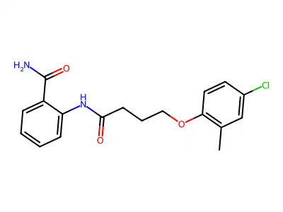 2-{[4-(4-Chloro-2-methylphenoxy)butanoyl]amino}benzamide structure