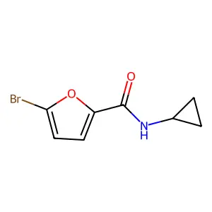 5-bromo-N-cyclopropylfuran-2-carboxamide structure