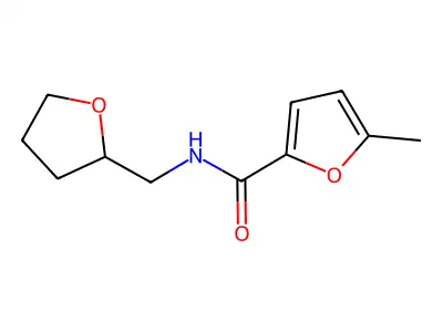 5-methyl-N-(oxolan-2-ylmethyl)furan-2-carboxamide structure