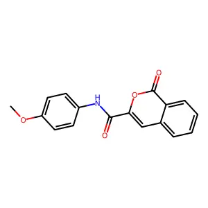 N-(4-methoxyphenyl)-1-oxoisochromene-3-carboxamide structure