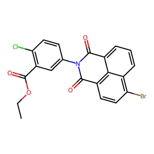 ethyl 5-(6-bromo-1,3-dioxo-1H-benzo[de]isoquinolin-2(3H)-yl)-2-chlorobenzoate structure