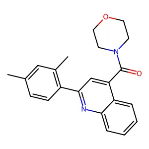 2-(2,4-Dimethylphenyl)-4-(4-morpholinylcarbonyl)quinoline structure