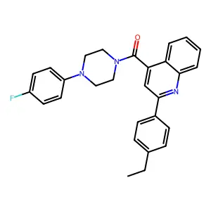 [2-(4-Ethylphenyl)quinolin-4-yl]-[4-(4-fluorophenyl)piperazin-1-yl]methanone structure