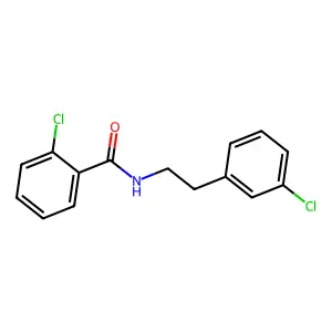 2-chloro-N-[2-(3-chlorophenyl)ethyl]benzamide structure