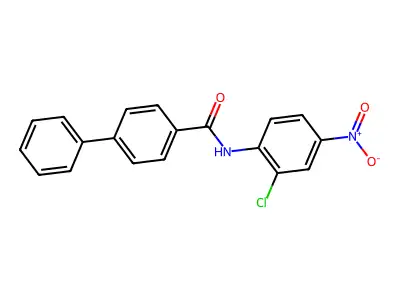 N-(2-chloro-4-nitrophenyl)-4-phenylbenzamide structure