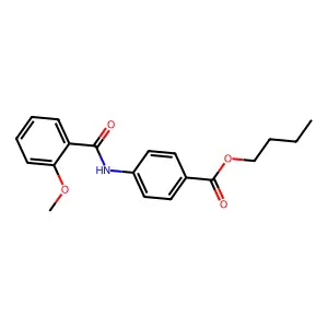 Butyl 4-[(2-methoxybenzoyl)amino]benzoate structure
