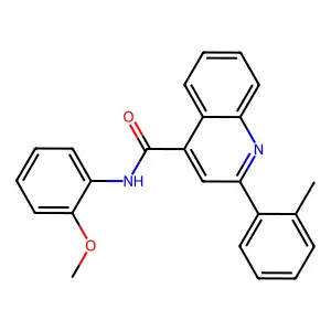 N-(2-methoxyphenyl)-2-(2-methylphenyl)quinoline-4-carboxamide structure