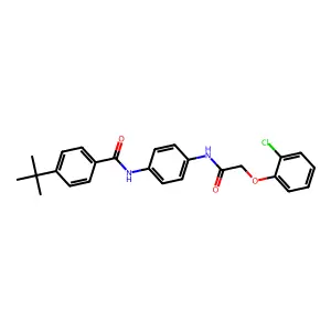 4-tert-butyl-N-(4-{[(2-chlorophenoxy)acetyl]amino}phenyl)benzamide structure