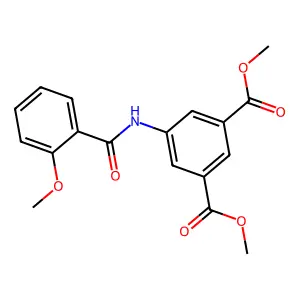 Dimethyl 5-[(2-methoxybenzoyl)amino]isophthalate structure