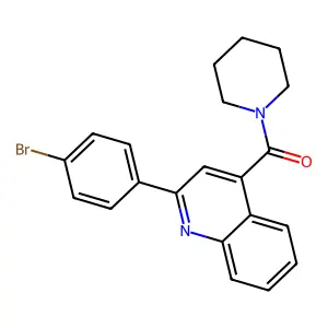 [2-(4-Bromophenyl)quinolin-4-yl]-piperidin-1-ylmethanone structure