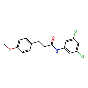 N-(3,5-dichlorophenyl)-3-(4-methoxyphenyl)propanamide structure