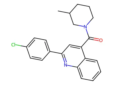[2-(4-Chlorophenyl)quinolin-4-yl]-(3-methylpiperidin-1-yl)methanone structure