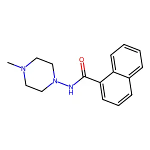 N-(4-甲基-1-哌嗪基)-1-萘甲酰胺 structure